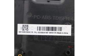 Lenovo 5CB0U41987 COVER Uppercase C81N4 ALBLK FPBL KOR