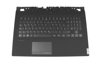 5CB0U42935 teclado incl. topcase original Lenovo DE (alemán) negro/negro con retroiluminacion