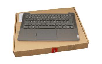 5CB0U44087 teclado incl. topcase original Lenovo DE (alemán) gris/canaso con retroiluminacion