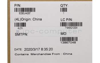 Lenovo 5CB0U44287 COVER Hinge ASSY L 81Q9 MC FHD