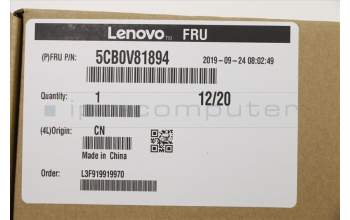 Lenovo COVER A_Cov,BK,FHD STD CAM w/ gaskets para Lenovo ThinkPad T14s (20T1/20T0)