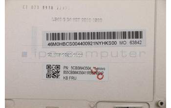 Lenovo 5CB0W43504 COVER Upper Case ASM_BE W 81Q8 MC W/KB