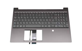 5CB0W43586 teclado incl. topcase original Lenovo DE (alemán) gris/canaso con retroiluminacion