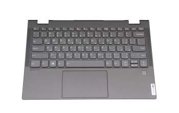 5CB0W43751 teclado incl. topcase original Lenovo UAE (árabe) gris/canaso con retroiluminacion