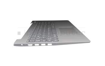 5CB0W44352 teclado incl. topcase original Lenovo DE (alemán) gris/plateado