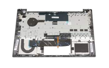 5CB0W44384 teclado incl. topcase original Lenovo DE (alemán) gris/canaso con retroiluminacion