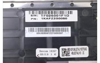 Lenovo 5CB0X55872 COVER Upper Case ASM_GR Q82A1 GY