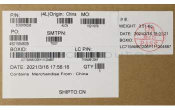 Lenovo 5CB0X56326 COVER UpperCaseASM_AR-E L81YK NBLFPGG