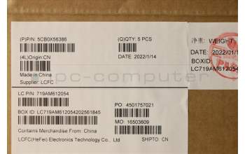 Lenovo 5CB0X56386 COVER UpperCaseASM_AR-E L81YK NBLFPLT