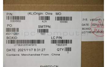 Lenovo 5CB0X56522 COVER UpperCaseASM B NFP_PG/KB FR