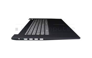 5CB0X56818 teclado incl. topcase original Lenovo DE (alemán) gris/azul (Fingerprint)