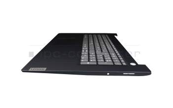 5CB0X56818 teclado incl. topcase original Lenovo DE (alemán) gris/azul (Fingerprint)