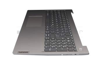 5CB0X57489 teclado incl. topcase original Lenovo DE (alemán) gris/plateado