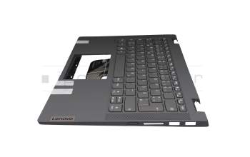 5CB0Y85471 teclado incl. topcase original Lenovo DE (alemán) gris oscuro/canaso (platinum grey)