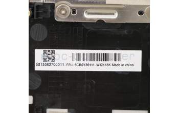 Lenovo 5CB0Y89111 COVER Upper C81YH AL_SIL FP BLKB_GER