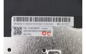 Lenovo 5CB0Y89978 COVER Upper Case ASM_JA BL FP W81X3PG
