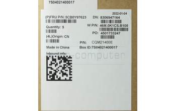 Lenovo 5CB0Y97623 COVER Upper Case ASM_UKR BL FP W81X3PG