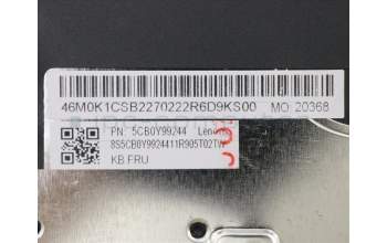 Lenovo 5CB0Y99244 COVER Upper Case ASM_CZ-SK BL FP W81X3GY