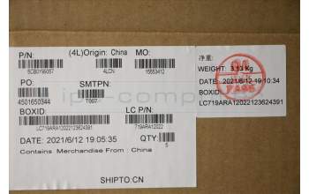 Lenovo 5CB0Y99357 COVER Upper Case ASM_GR L82C2 IGTEX