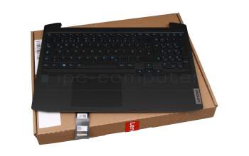 5CB0Y99482 teclado incl. topcase original Lenovo DE (alemán) negro/negro con retroiluminacion