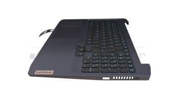 5CB0Y99514 teclado incl. topcase original Lenovo DE (alemán) negro/azul con retroiluminacion