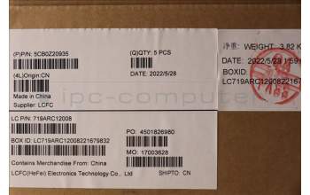 Lenovo 5CB0Z20935 COVER Upper Case ASM_HB L82C3IGTEX