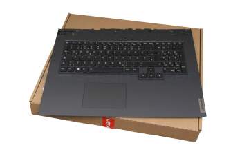 5CB0Z21114 teclado incl. topcase original Lenovo DE (alemán) negro/negro con retroiluminacion