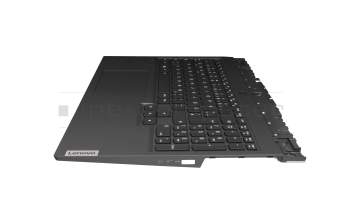 5CB0Z27676 teclado incl. topcase original Lenovo DE (alemán) negro/negro con retroiluminacion