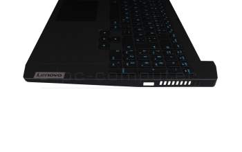 5CB0Z33221 teclado incl. topcase original Lenovo DE (alemán) negro/negro con retroiluminacion