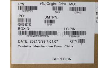 Lenovo 5CB0Z53030 COVER Upper Case ASM_CZ-SK B 82G4 AB