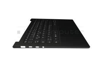 5CB0Z69779 teclado incl. topcase original Lenovo DE (alemán) negro/negro con retroiluminacion