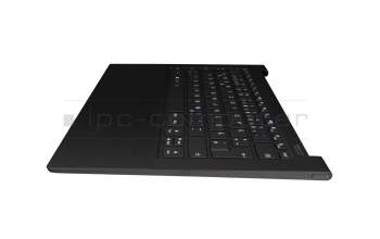 5CB0Z69779 teclado incl. topcase original Lenovo DE (alemán) negro/negro con retroiluminacion