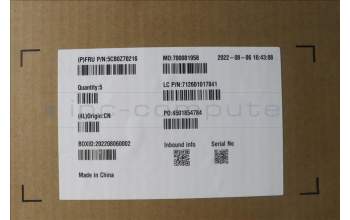 Lenovo 5CB0Z70216 COVER Upper Case ASM_ENG WT 82EF SR