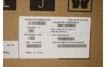 Lenovo 5CB1A14143 COVER Upper C81YM PL_BLK FP BLKB_UKR