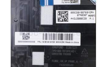 Lenovo 5CB1A14150 COVER Upper C81YM AL_BLU FP BLKB_ITA