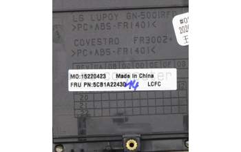 Lenovo 5CB1A22430 COVER UpperCaseASM_CZE/SLK L82BJ DM