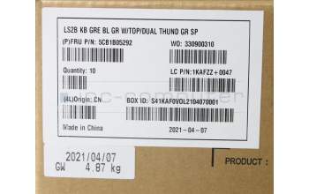 Lenovo 5CB1B05292 COVER Upper Case ASM_GK Q82A3 GY