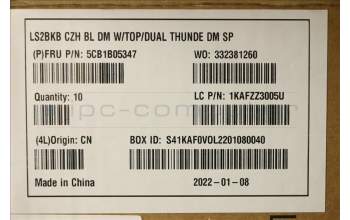 Lenovo 5CB1B05347 COVER Upper Case ASM_CZ-SK Q82A3 DM