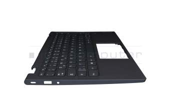 5CB1B22418 teclado incl. topcase original Lenovo DE (alemán) azul/azul con retroiluminacion (Abyss Blue)