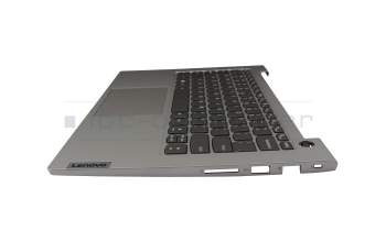 5CB1B32916 teclado incl. topcase original Lenovo US (Inglés) gris/canaso con retroiluminacion