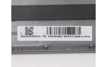 Lenovo 5CB1B34853 C-Cover with keyboard, Italian, Mineral Grey, Backlight