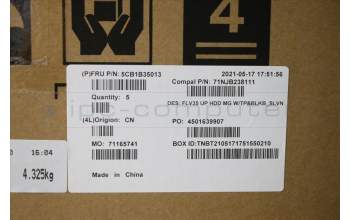 Lenovo 5CB1B35013 COVER UpperCaseASM_SLV C20VE HD MGBL