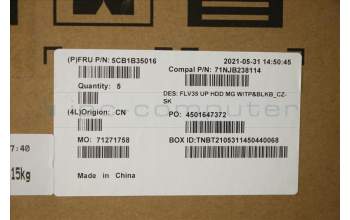 Lenovo 5CB1B35016 COVER UpperCaseASM_CZE/SLK C20VE HDMGBL