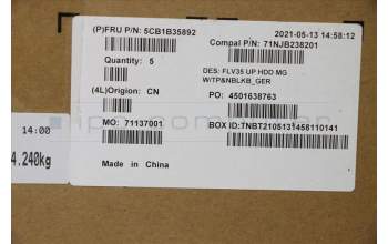 Lenovo 5CB1B35892 COVER UpperCaseASM_GER C20VE HD MGNBL