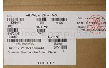 Lenovo 5CB1B43445 COVER Upper Case ASM_GER L82FG NFPABNBL