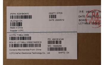 Lenovo 5CB1B43470 COVER Upper Case ASM_ENG L82FGNFPABNBLML