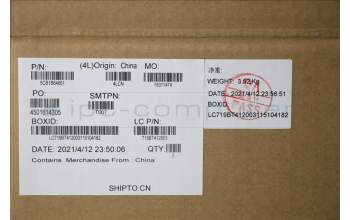 Lenovo 5CB1B64661 C-Cover with keyboard, Belgian, Arctic Grey, Backlight, Fingerprint