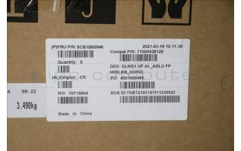 Lenovo 5CB1B65946 COVER UpperCase_NORDIC C82FE ALBUW FPBL