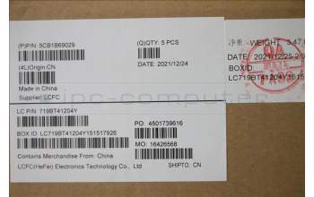 Lenovo 5CB1B69029 COVER Upper Case ASM_TURL82H8FPSDBL