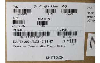 Lenovo 5CB1B69046 COVER Upper Case ASM_GERL82H8FPSDNBL